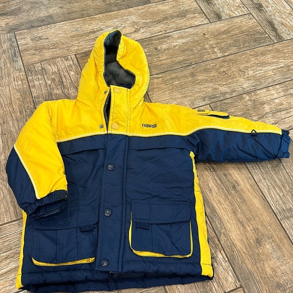 Oshkosh yellow blue toddler jacket 3t - Picture 1 of 6